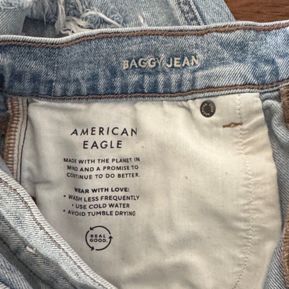 American Eagle Outfitters Light Blue Baggy Jeans - Picture 8 of 10